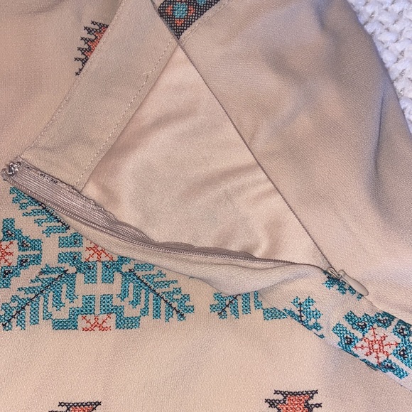 Altar’d State Mini Skirt Size XL With Navajo Inspired Cross Stitched Pattern NWT - Picture 4 of 7